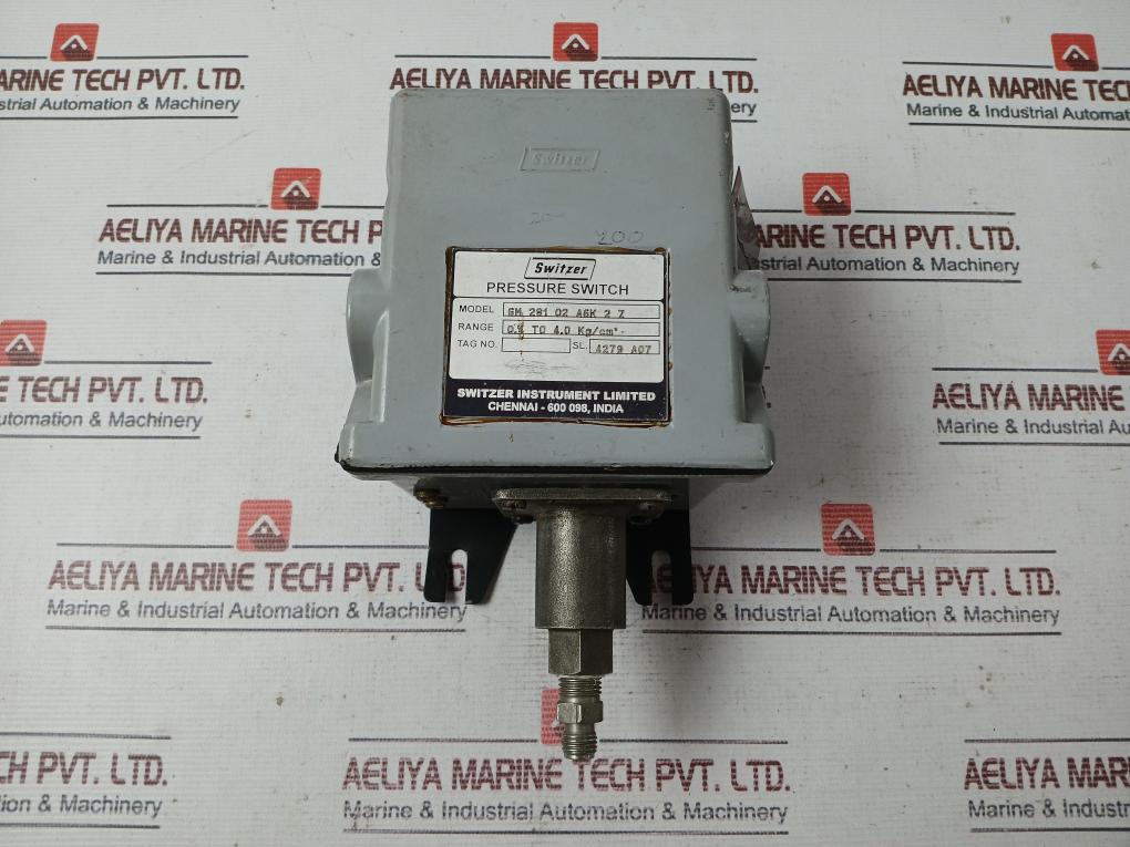 Switzer Gm 281 02 A6K 2 Z Pressure Switch 5A 250Vac 0.4 To 4.0 Kg/Cm2