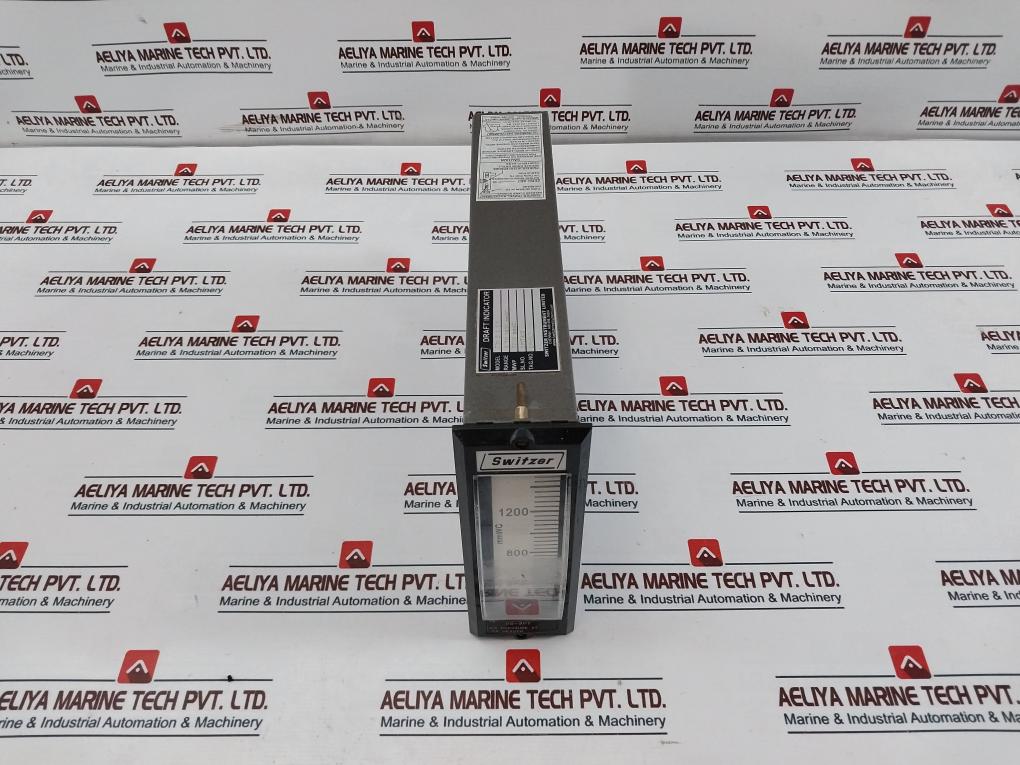 Switzer Instrument 501 0 1 1 1 Draft Indicator 0 To 1600 Mmwc