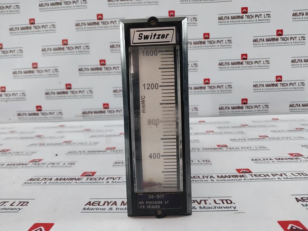 Switzer Instrument 501 0 1 1 1 Draft Indicator 0 To 1600 Mmwc