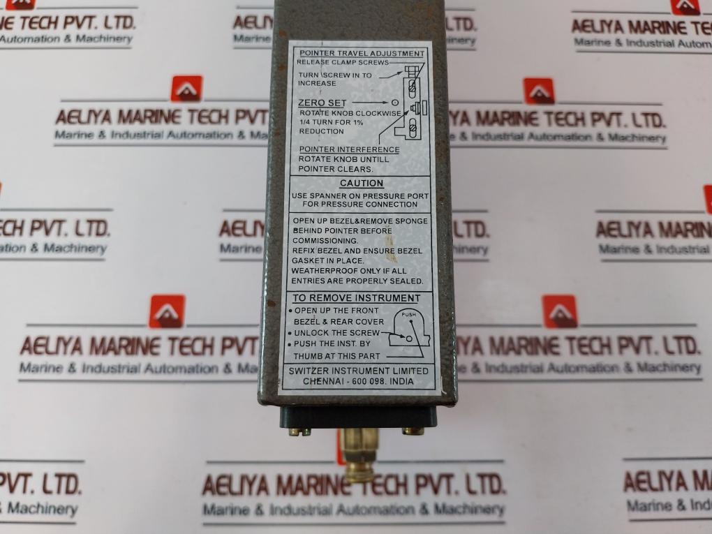 Switzer Instrument 501 0 1 2 1 Draft Indicator 800 Mmwc