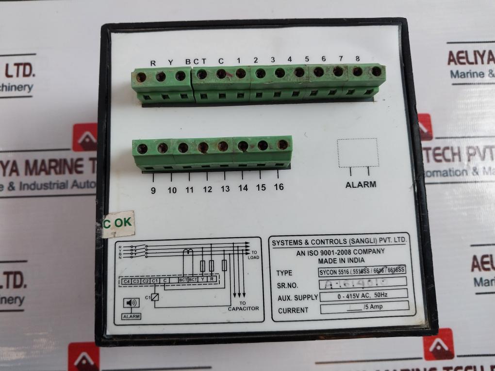 Sycon 5516 Power Factor Contoller 0-415V AC 50Hz