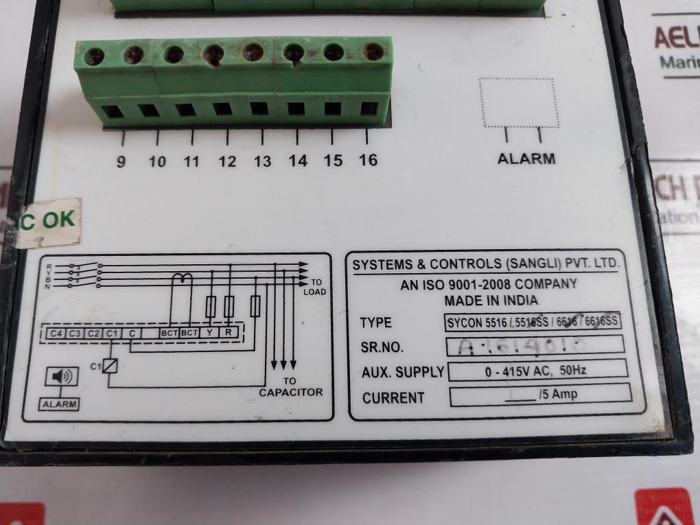 Sycon 5516 Power Factor Contoller 0-415V AC 50Hz