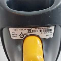Symbol Ls2208-sr20007R Barcode Scanner With Cable Cba-u01-s07Zar 6V 0.2A Rev: C