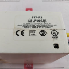 Symcom 777-p2 Electronic Overload Relay 20-90 A 50/60Hz