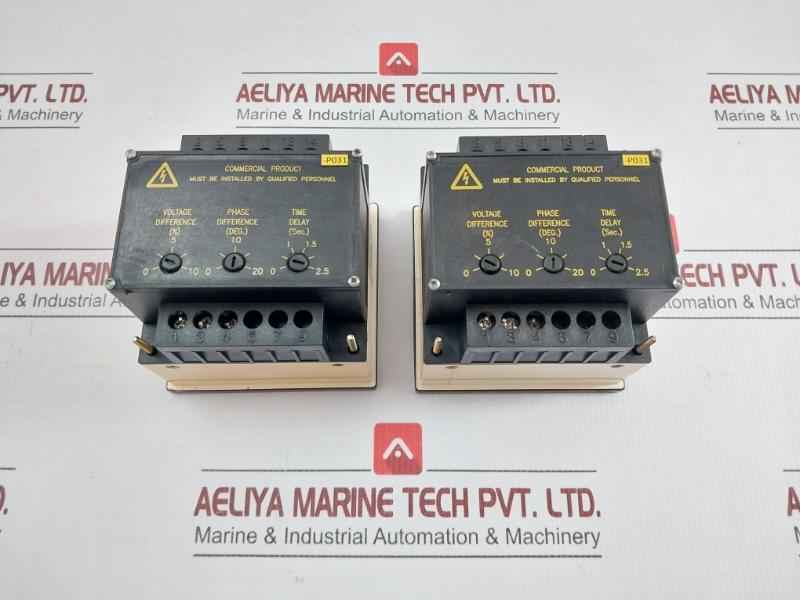 Synchro Check Relay 244-14Hg-pobx-fq-sn Crompton Input: 110-120V Ac 40-65 Hertz