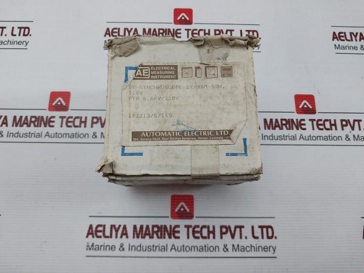 Synchroscope Meter Ptr 6.6Kv/110V Automatic Electric