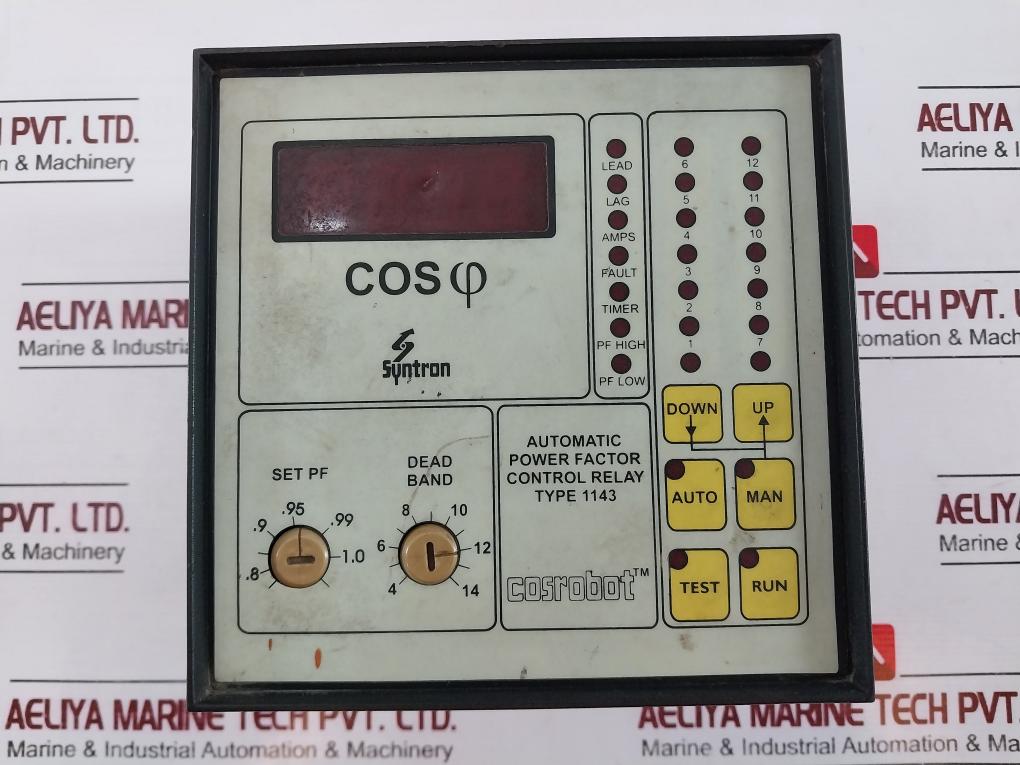 Syntron 1143 Automatic Power Factor Control Relay Apfcr 415v Ac