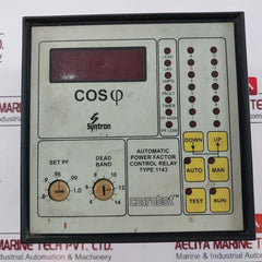 Syntron 1143 Automatic Power Factor Control Relay Apfcr 415v Ac