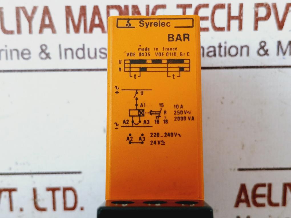 Syrelec Bar Time Relay 10A 2000Va Vde 0435 1-10