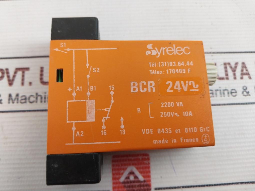 Syrelec Bcr 24V Time Delay Relay 250V~ 10A