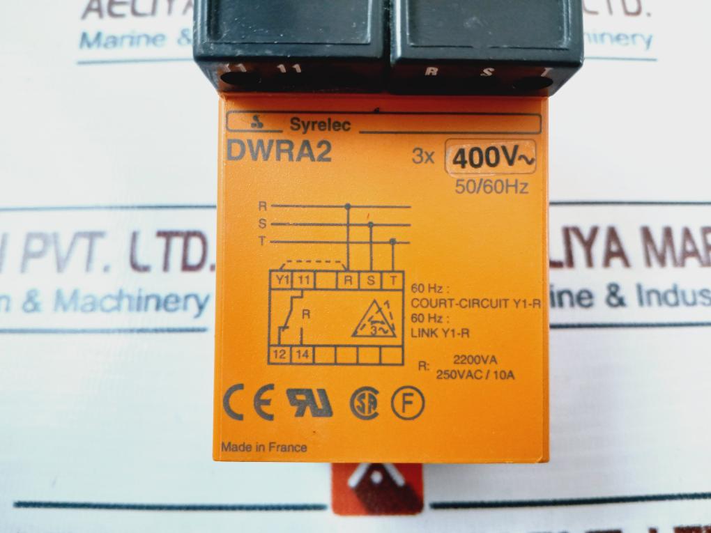 Syrelec Dwra2 3 Phase Asymmetry Relay