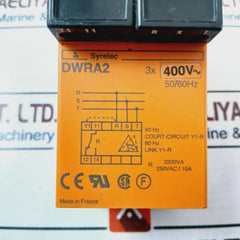 Syrelec Dwra2 3 Phase Asymmetry Relay