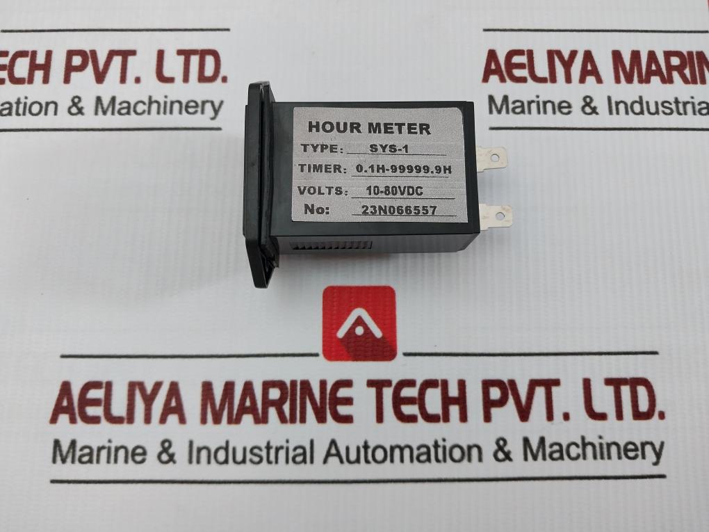 Sys-1 10–80 V Dc Digital Hour Meter