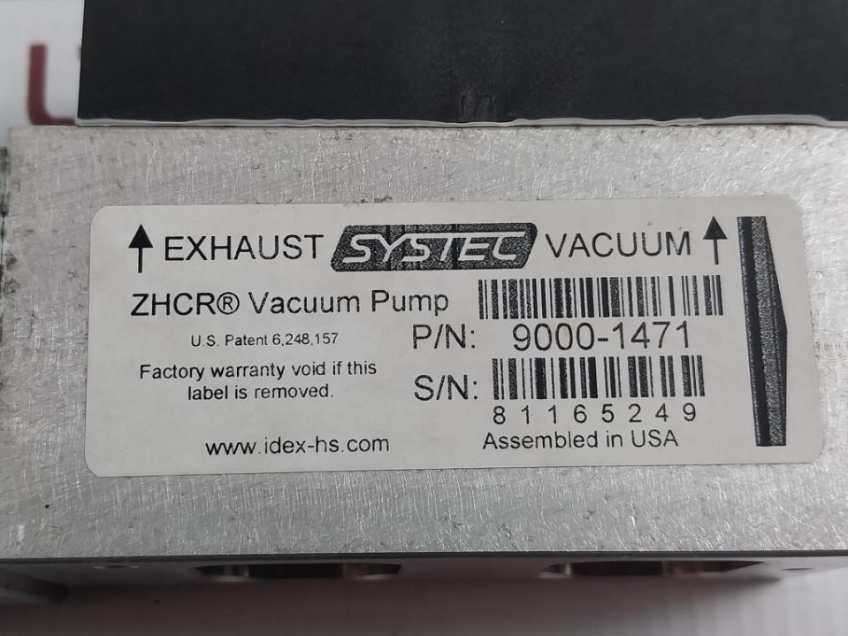 Systec 9000-1471 Vacuum Pump 17Pm-k449-01V.