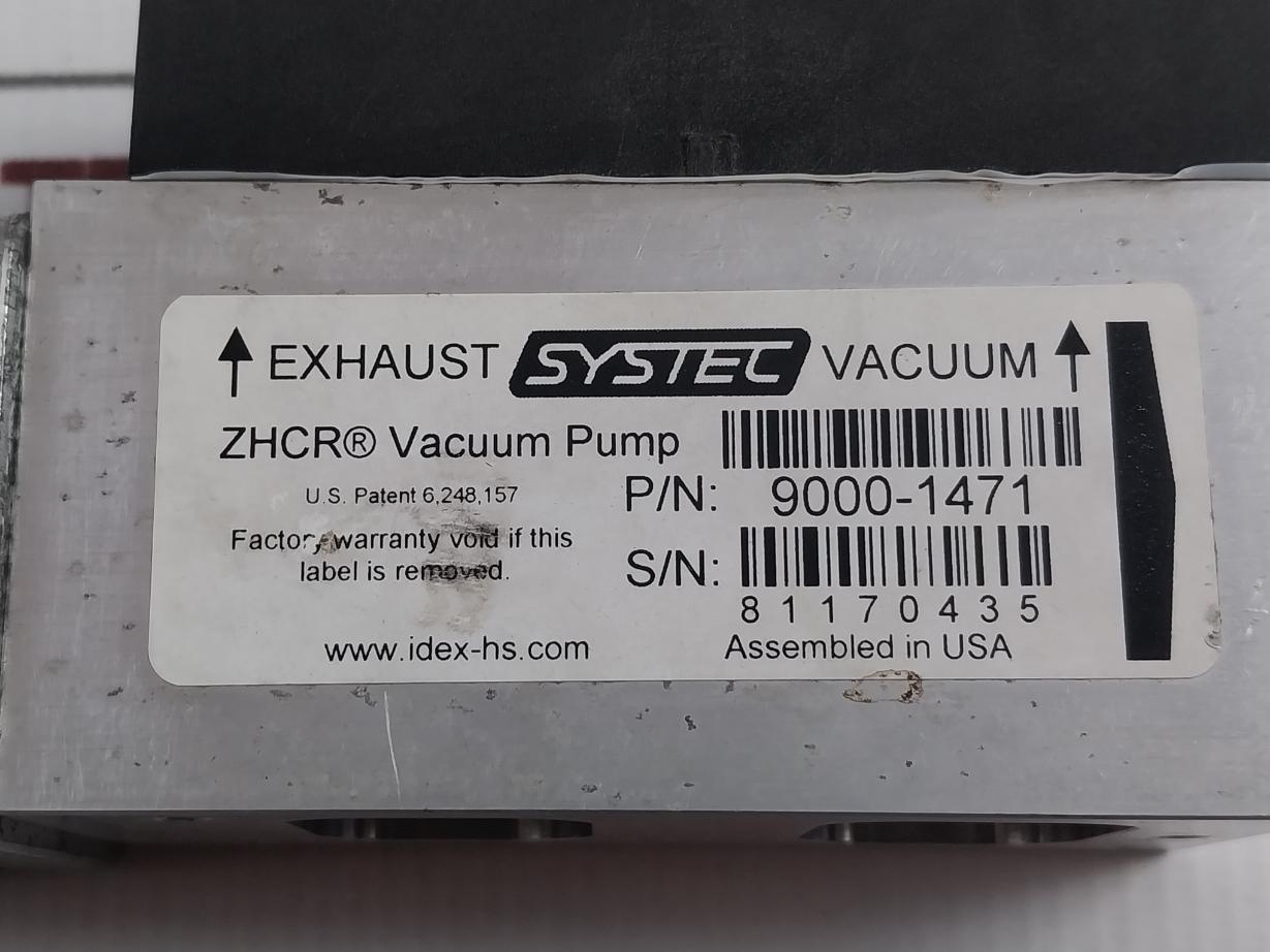 Systec 9000-1471 17Pm-k449-01V Vacuum Pump