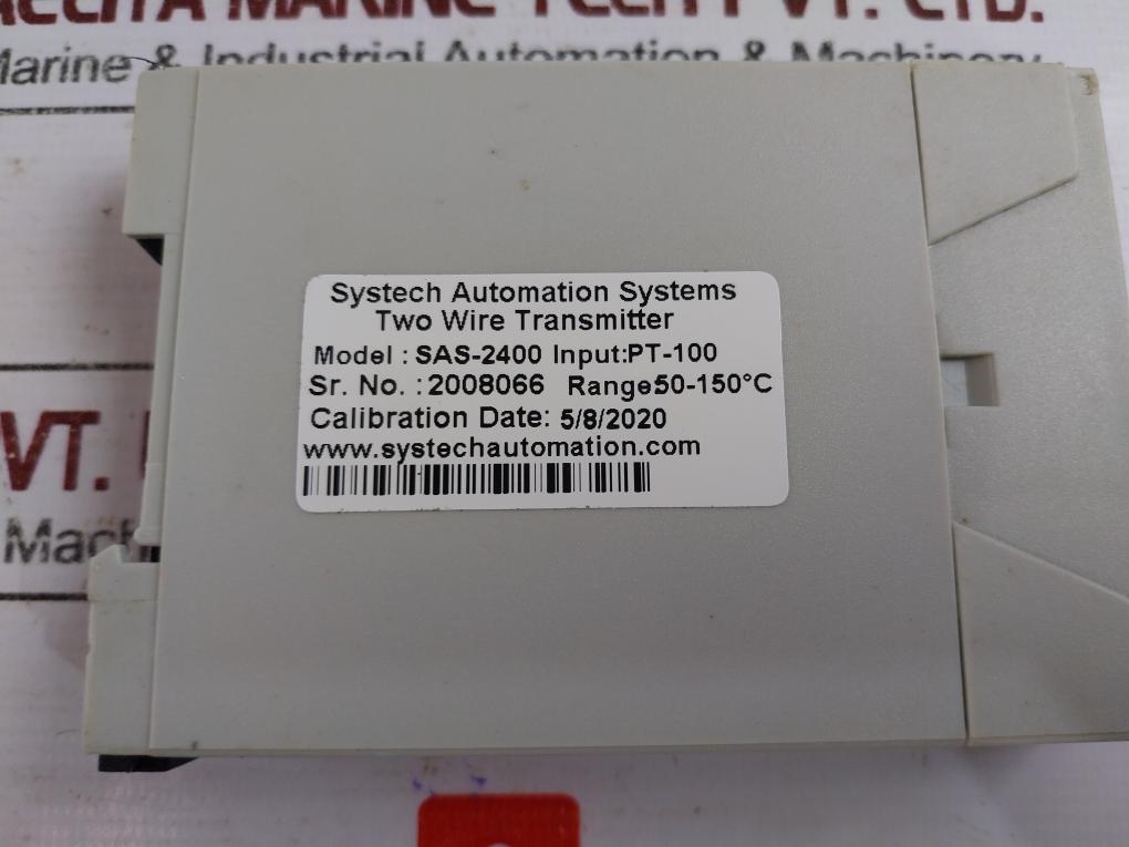 Systech Automation Systems Sas-2400 Signal Isolator, Input Pt-100 50-150°C, 24V