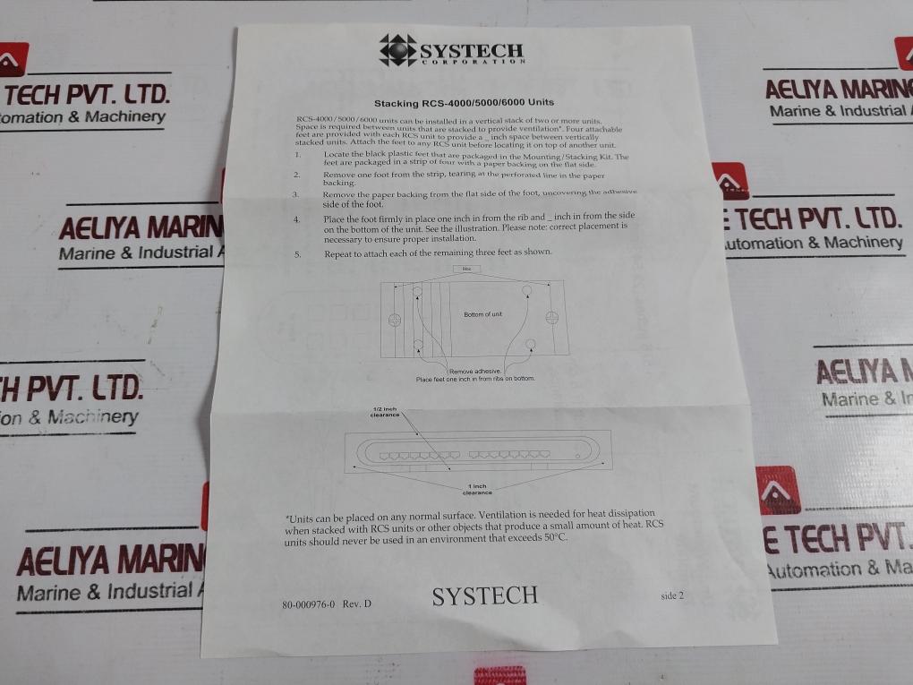 Systech Corporation Nds-5016 Network Device Server Revision B