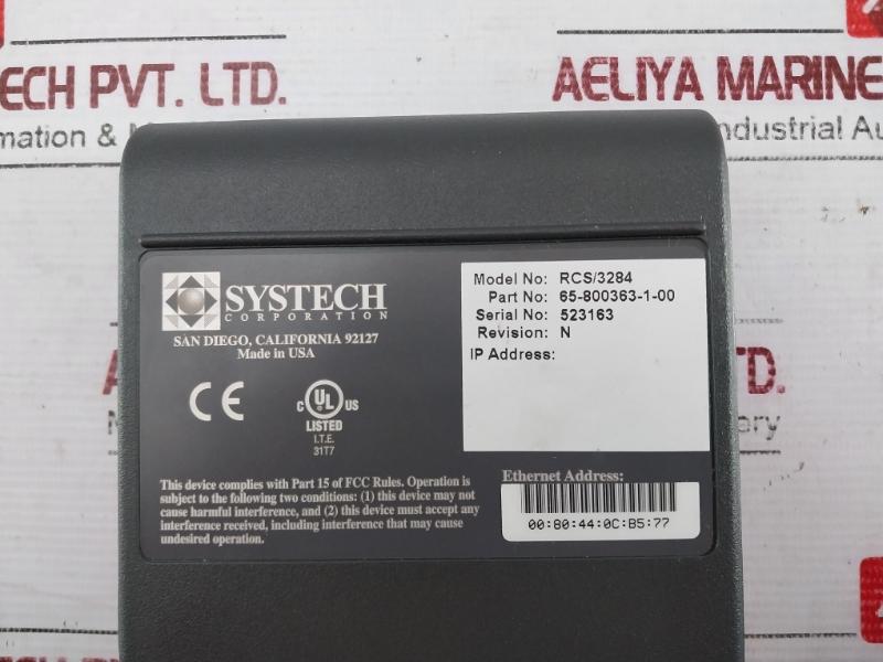 Systech Rcs/3284 Remote Communications Server Rcs 3000 Part No 65-800363-1-00