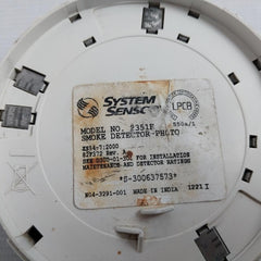 System Sensor 2351E Photoelectric Smoke Detector Rev A