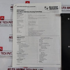 System Sensor 8100 Fire Alarm Aspiration Sensing External Monitor 18-30 Vdc
