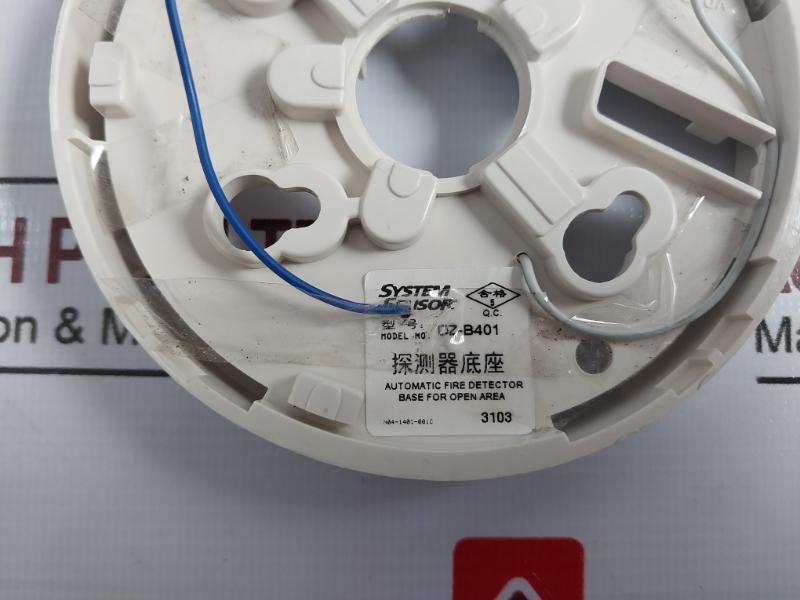 System Sensor Dz-b401 Automatic Detector Base For Open Area Xb07-96-3
