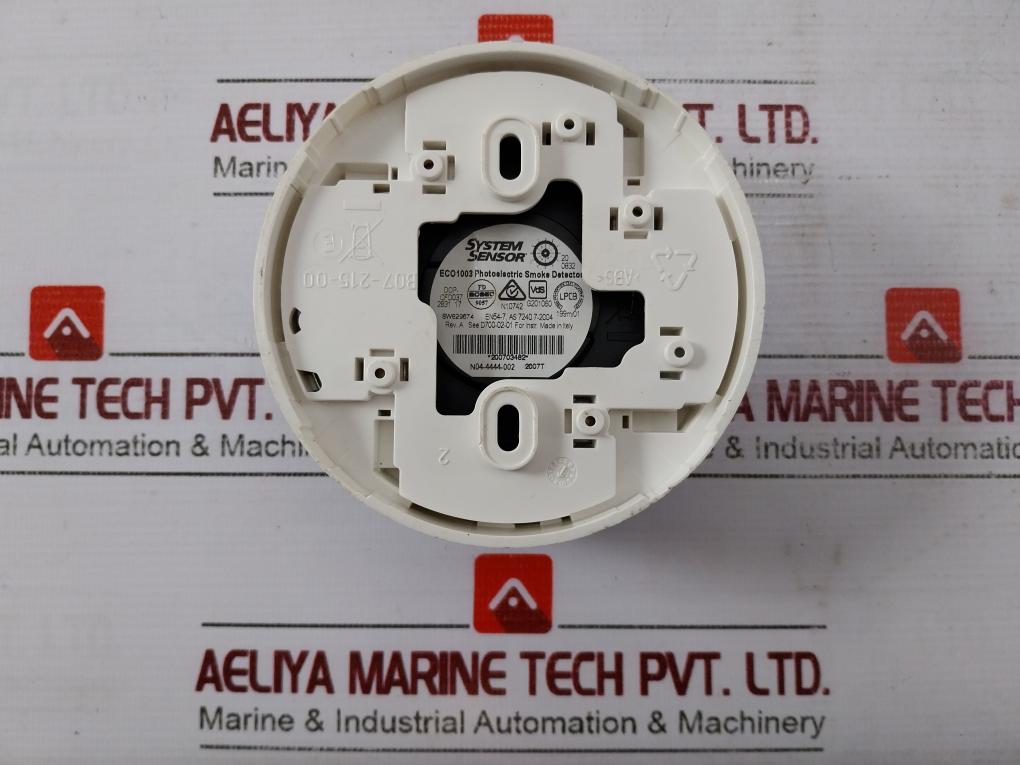 System Sensor Eco1003 Photoelectric Smoke Detector En54-7 Rev A 1749 T