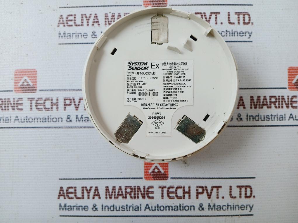 System Sensor Jty-gd-2151Eis Photoelectric Smoke Detector 24 Vdc