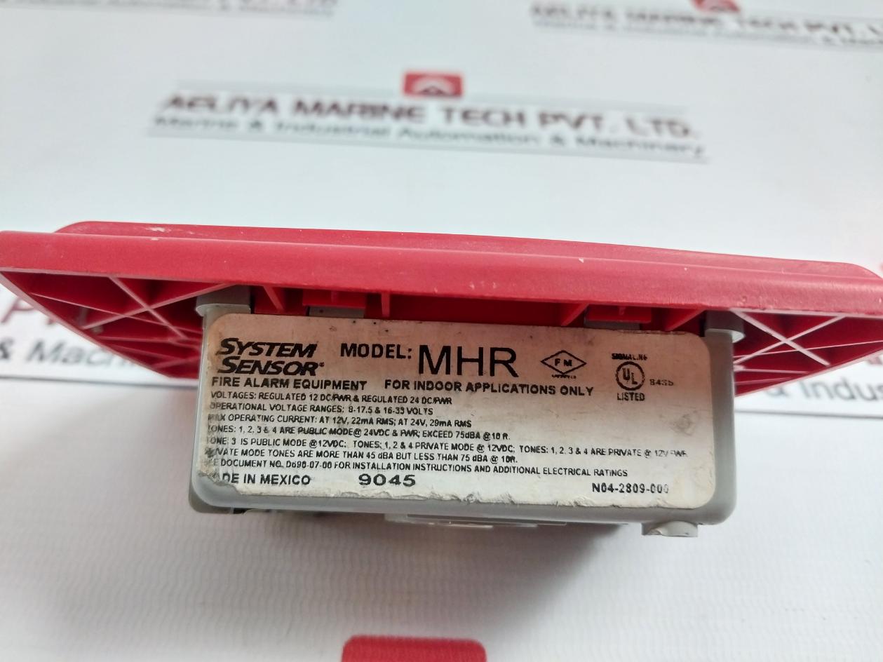 System Sensor Mhr Mini-horns N04-2809-000