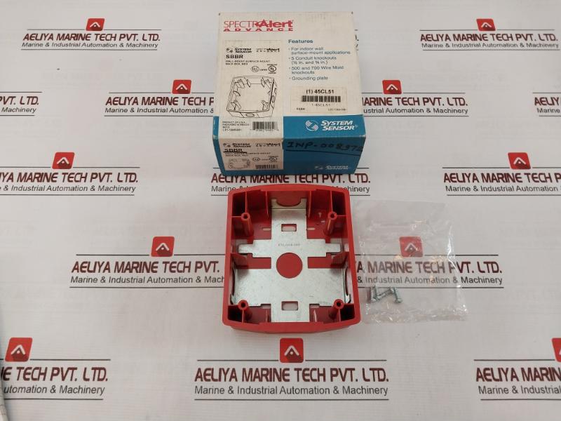 System Sensor Sbbr Wall-mount Surface-mount Back Box, Red
