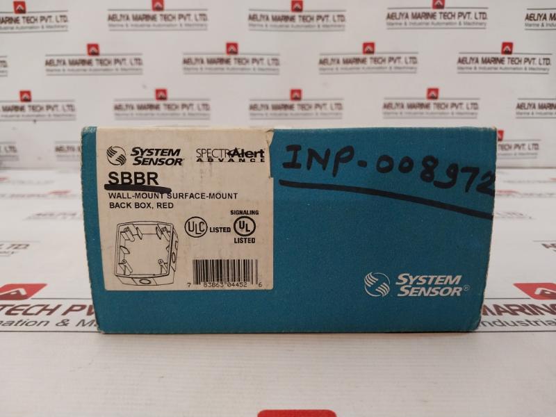 System Sensor Sbbr Wall-mount Surface-mount Back Box, Red