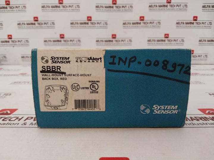 System Sensor Sbbr Wall-mount Surface-mount Back Box, Red