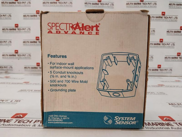 System Sensor Sbbr Wall-mount Surface-mount Back Box, Red