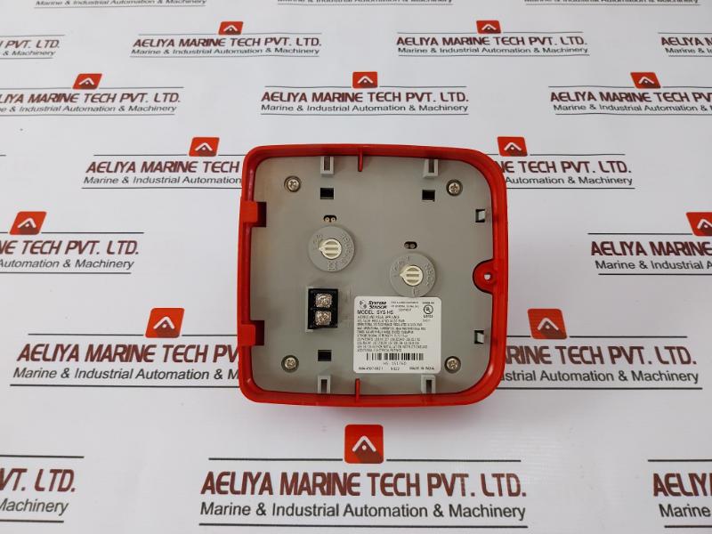 System Sensor Sys-hs Audible And Visual Wall-mount Horn Strobe Fire Alarm 24 Dc