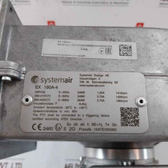 Systemair Ex 180A-4 Centrifugal Explosion Proof Fan 230V 3-50Hz 248W 1416Rpm