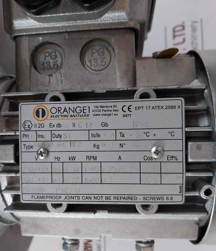 Systemair Ex 180A-4 Centrifugal Explosion Proof Fan 230V 3-50Hz 248W 1416Rpm