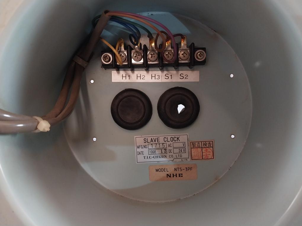 T.I.C.-citizen Nts-3Pf Slave Clock Dc 24V S-175 Ph1-12