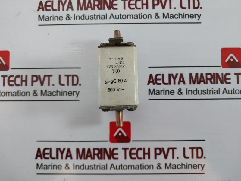 T00 Vde 0636/21 Fuse Link Gi-gg 80a 660v Iec 269-2 Nfc 63-210