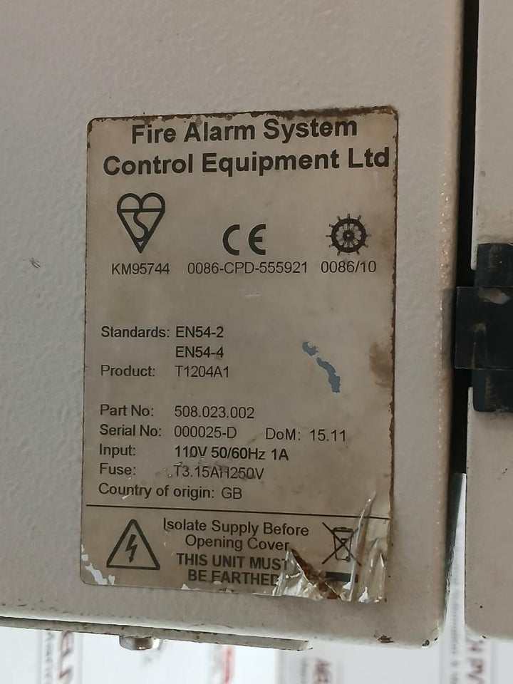 T1204A1 508.023.002 Emergency Alarm Control Panel 110V Ac 50/60 Hz Tyco Marine