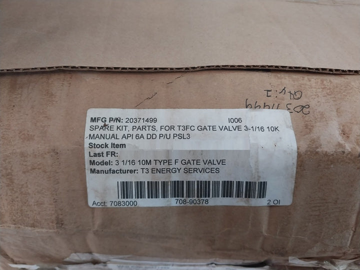 T3 Energy 20371499 Spare Kit Part, Stem, Retainer Plate, Gate Guide, Gasket Kit