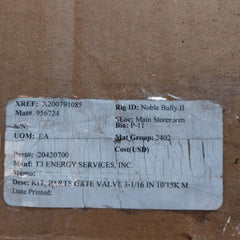 T3 Energy 20420700 3-1/16 In 10/15K M Gate Valve Kit 20366505