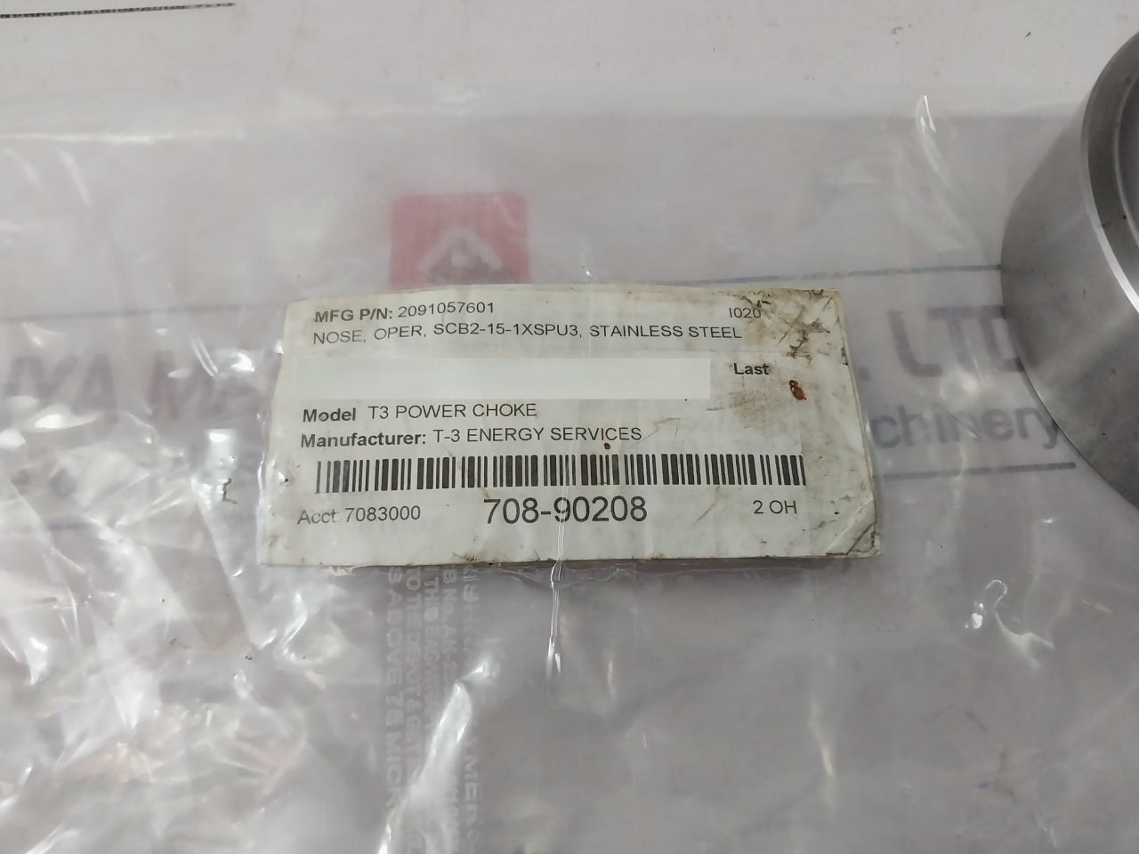 T3 Energy 910576-01 Oper Nose Scb2151Xspu3 Stainless Teel 2091057601