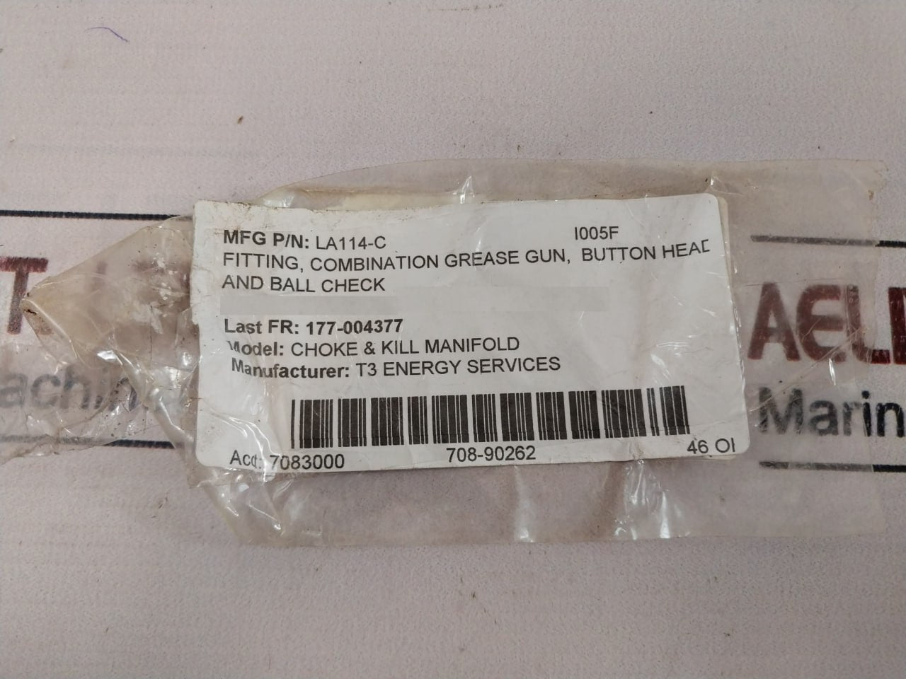 T3 Energy La114-c Button Head And Ball Check Combination Grease Gun Fitting