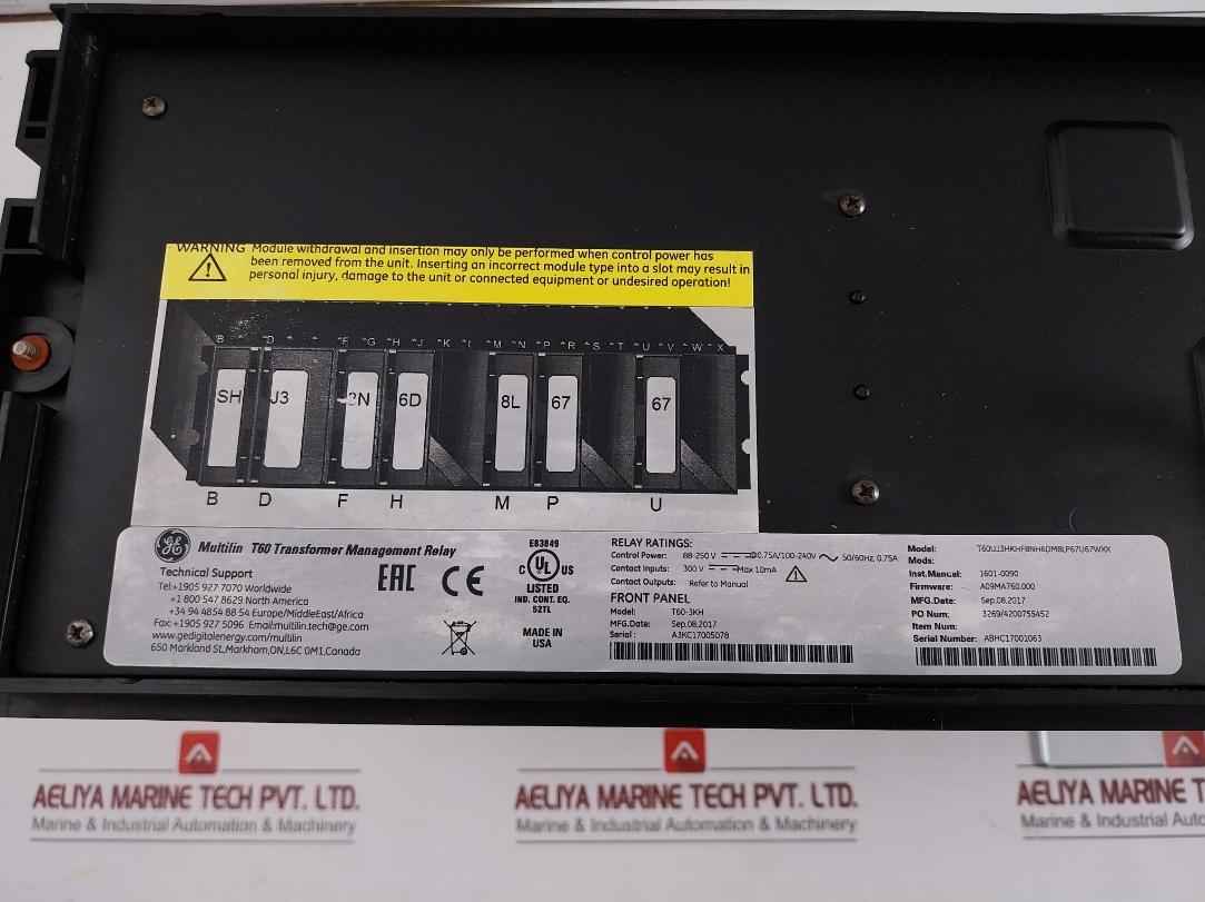 T60Uj3Hkhf8Nh6Dm8Lp67U67Wxx Ge Transformer Protection System 300V Multilin T60
