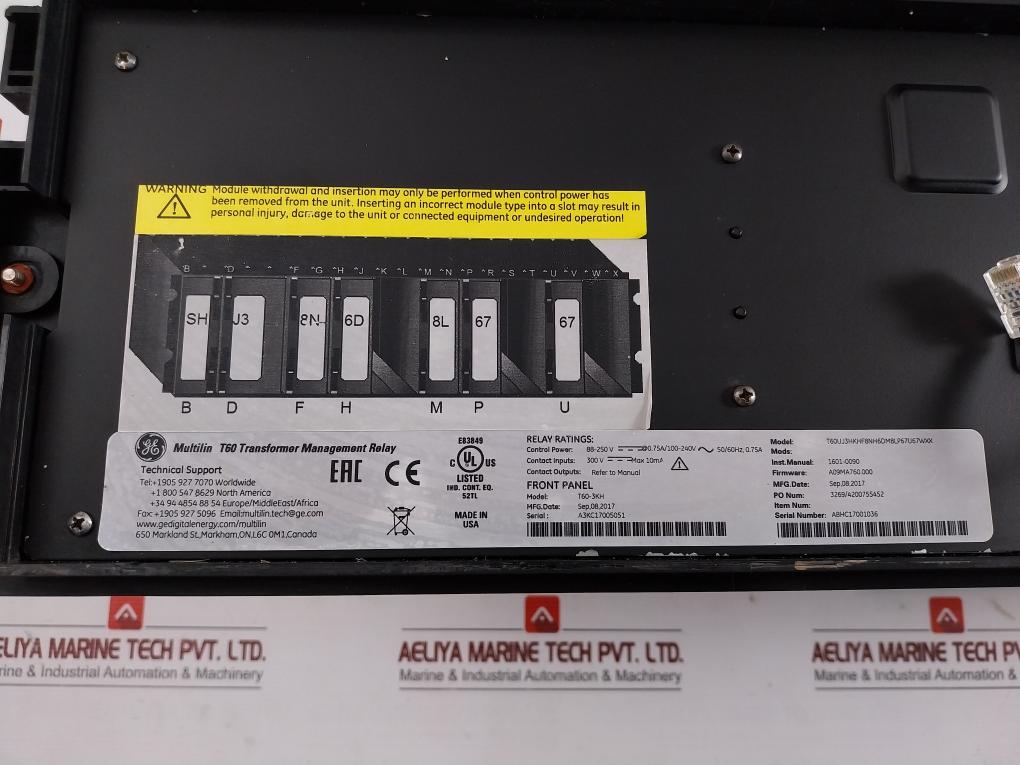 T60Uj3Hkhf8Nh6Dm8Lp67U67Wxx Transformer Protection System Brand Ge Multilin T60