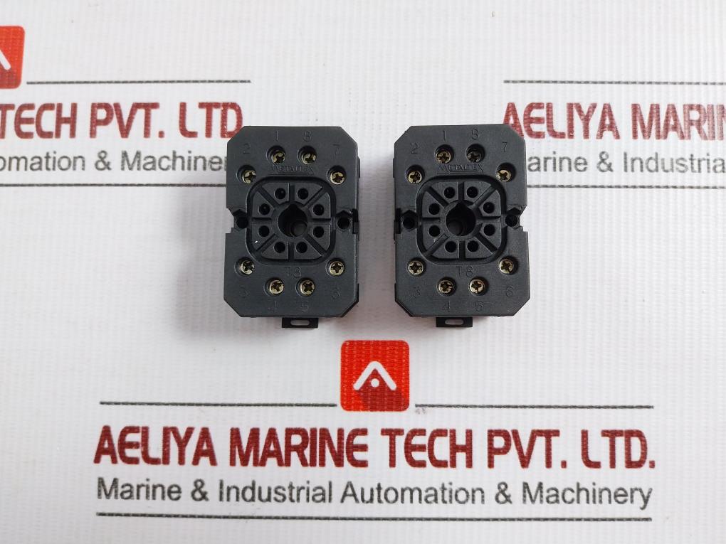 T8 Metaltex 8-pin Octal Relay Socket Base