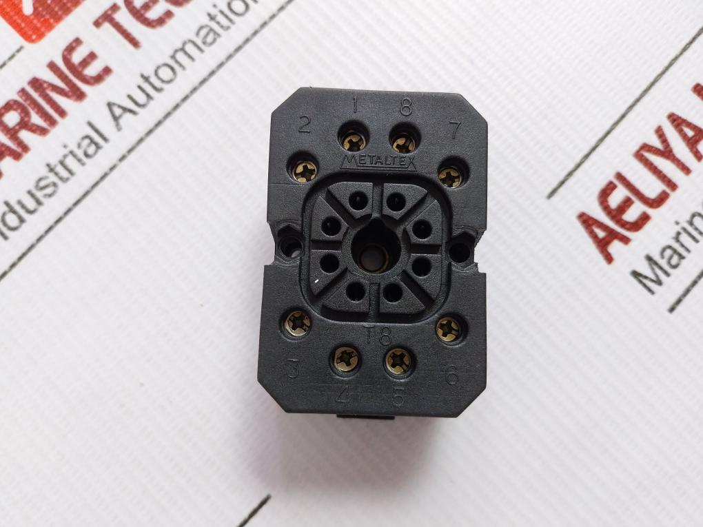 T8 Metaltex 8-pin Octal Relay Socket Base