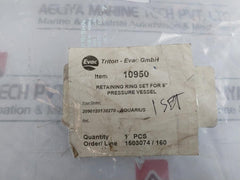TRITON-EVAC 10950 Retaining Ring Set for 8" pressure vassel 762.20.06.010
