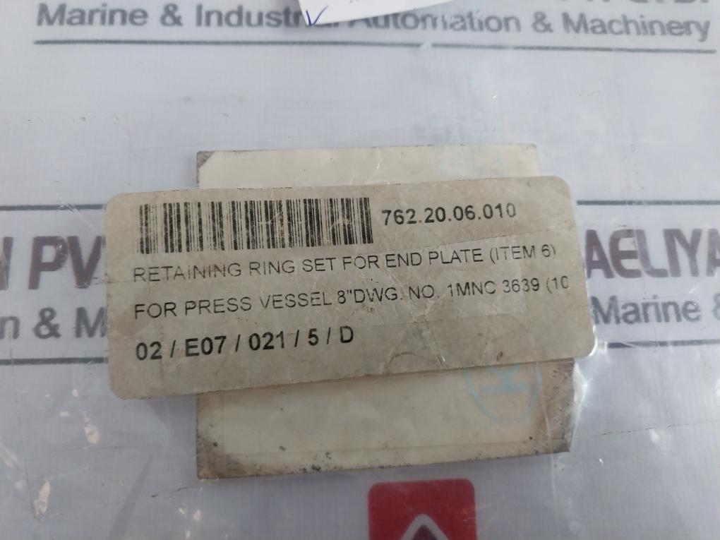 TRITON-EVAC 10950 Retaining Ring Set for 8" pressure vassel 762.20.06.010