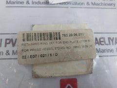 TRITON-EVAC 10950 Retaining Ring Set for 8" pressure vassel 762.20.06.010