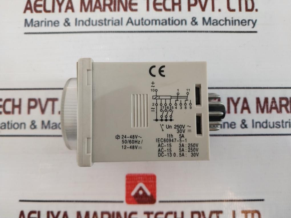 Lot of 3X T&B H3CR-A Timer Relay 5A 250VAC 50/60HZ
